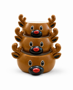 İç içe geçen geyik kaseler üst üste – Tutya Art