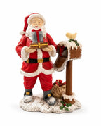 El boyaması posta kutulu Noel Baba figürü – Tutya Art