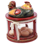 Horoz Figürlü Dekoratif Yumurta Sepeti – Rustik Mutfak Yumurtalık