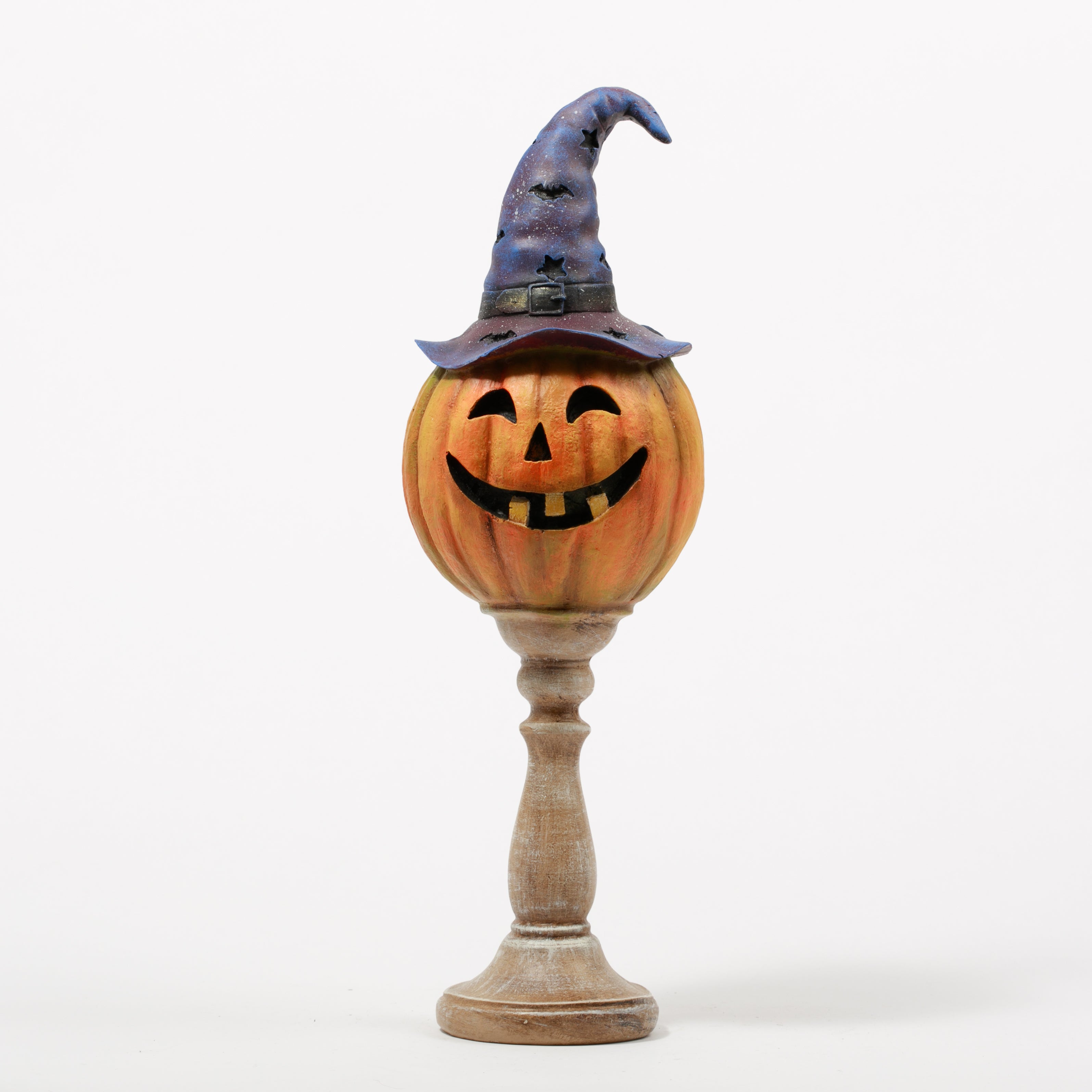 Mistik Cadılar Bayramı Temalı Balkabağı Heykeli El Yapımı