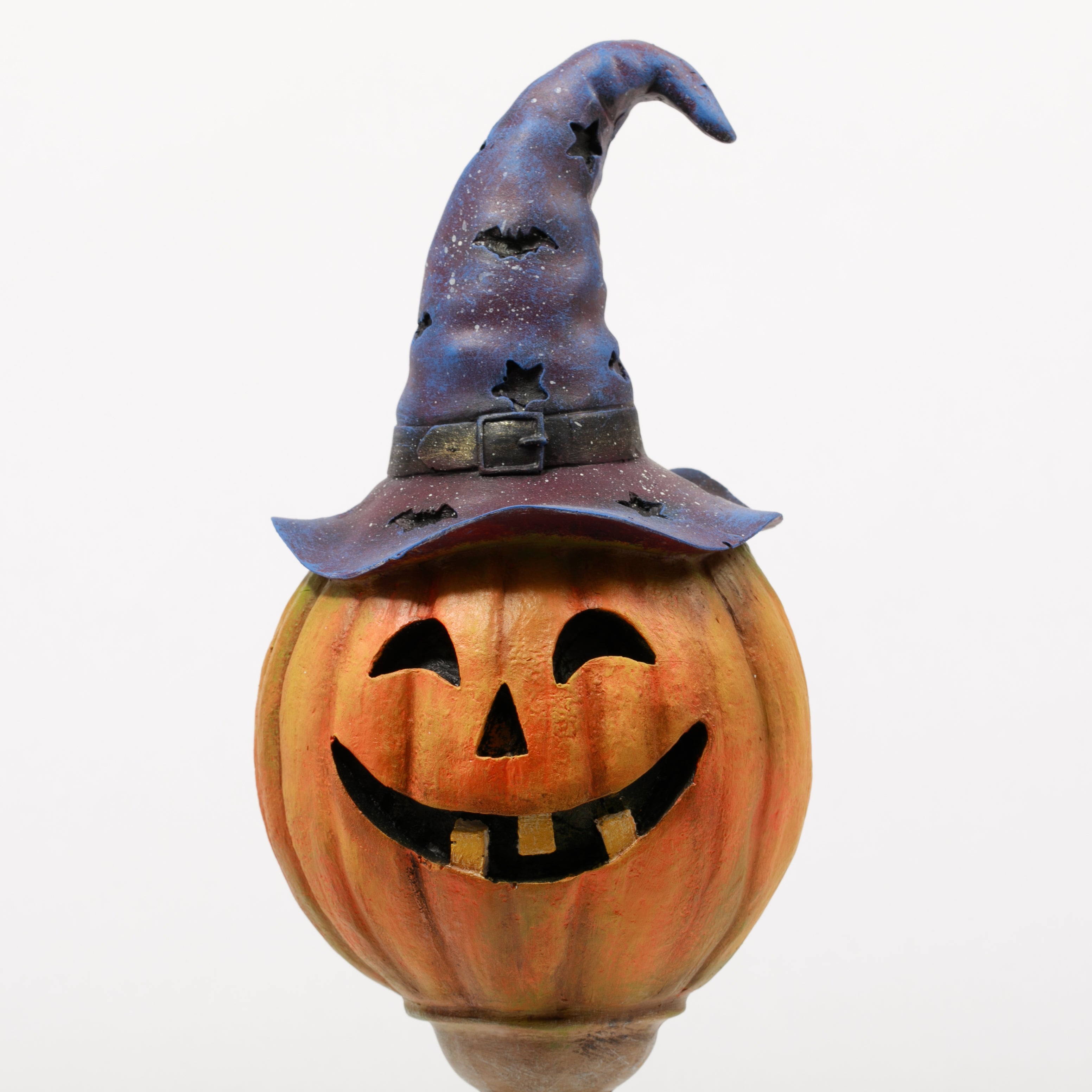 Mistik Cadılar Bayramı Temalı Balkabağı Heykeli El Yapımı