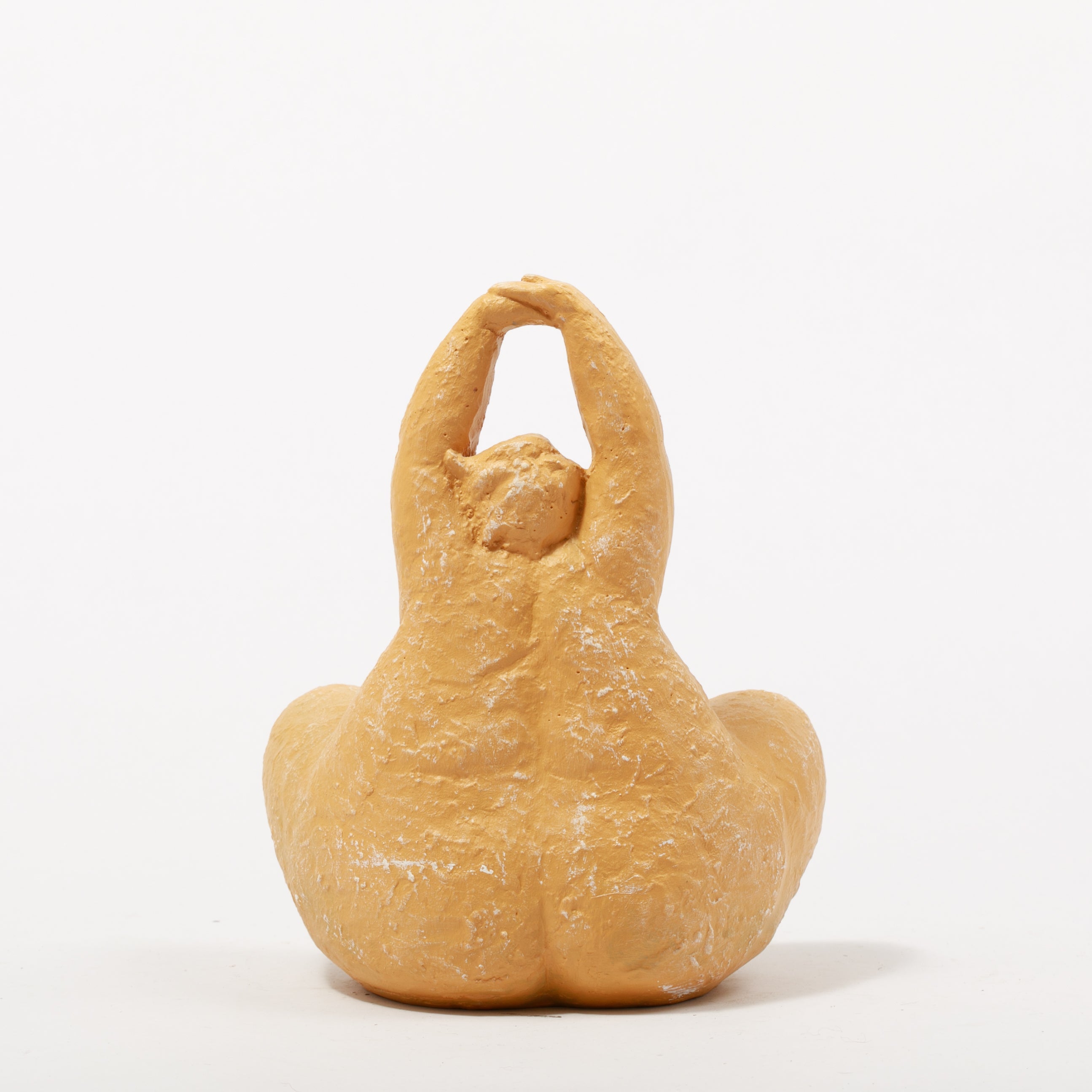 Zen Enerjisi El Yapımı Yoga Yapan Kadın Heykeli