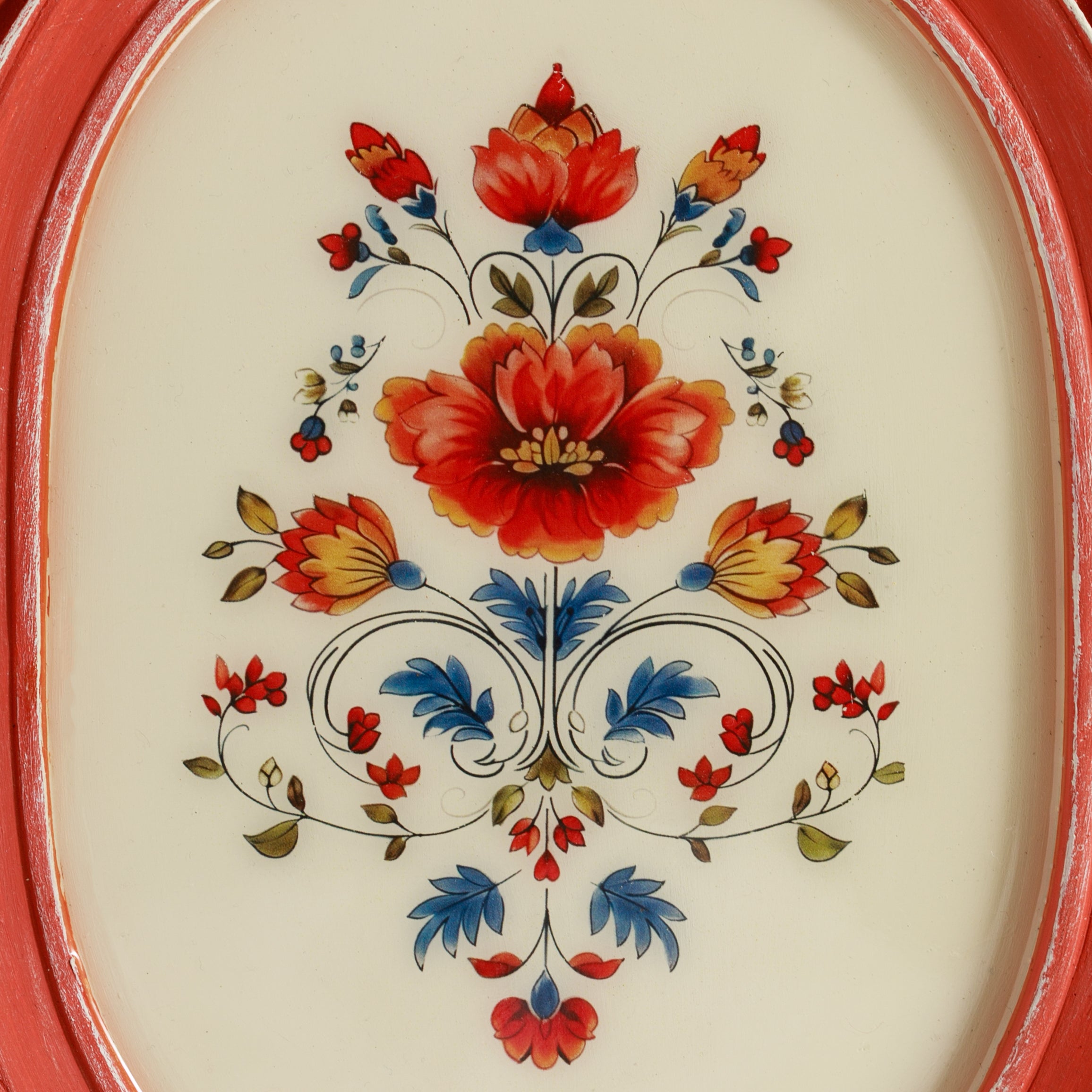 Mercan Oymalı El Yapımı Dekoratif Tepsi